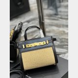 Best Quality YSL Saint Laurent Nano Manhattan Top Handle Brown/Black Bag