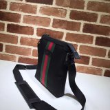 Top Quality Gucci Web GG Supreme Flat Messenger Best Quality 471454 Bag