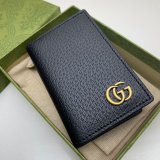 High Quality Gucci Best Quality 547075 GG Marmont card case in black leather