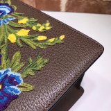 AAA+ Gucci Best Quality 431665 Leather Sylvie Medium Top Handle Bag