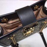 UK Gucci Best Quality GG Supreme Padlock Small Shoulder 498156 Bag