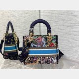 Christian Dior AAA+ Best Quality Canvas Lady 24CM Tote Bag