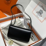 Mirror Hermes handmade Stiching Constance Elan Bag 24cm