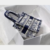 Top Quality Dior Best Quality Mini Book Tote Bag 22CM Canvas Embroidered