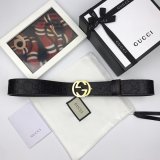 Fake Gucci 37MM Double G leather Best Quality belt