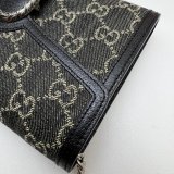 7 Star Gucci Best Quality 401231 Leather Dionysus Mini Chain Black Bag