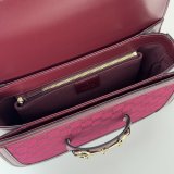 GG Supreme 602204 Red 602204 Best Quality Gucci 1955 Horsebit Bags