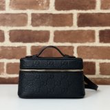 Best Quality Gucci GG Emblem Super Mini 1:1 Mirror 815949 Black Bag