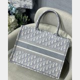 Luxury Christian Dior CD Book Tote grey Best Quality Bags