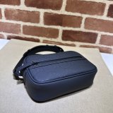 Gucci 1:1 GG Rubber-effect 771321 Shoulder Black Best Quality Bag
