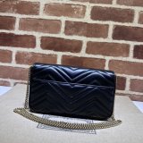 GG Marmont Gucci Best Quality Card Case Chain Wallet 751526 Bag