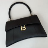 Balenciaga Best Quality Box In Black 812214 Hourglass Handbag