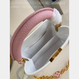 Best Quality 1:1 Mirror Louis Vuitton Capucines M48865 White Bags