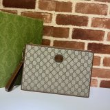 Best Gucci Best Quality Supreme Zip Wristlet Pouch 672953 Clutch