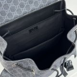 Gucci Men 792080 GG Designer Best Quality Backpack In Black GG Supreme