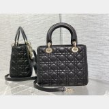 Perfect Quality Best Quality Lady Dior 24cm Dolabuy Black Handbag