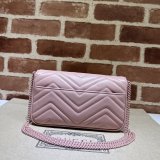 Inspired GG Marmont Crossbody Best Quality Gucci Pink 751526 Bag