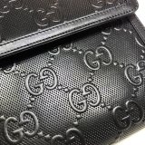 Gucci Best Quality 625782 Black GG embossed messenger bag