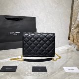 Best Quality Saint Laurent Becky Large chain bag in quilted lambskin