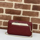 Gucci Best Quality GG Marmont Mini Crossbody Luxury 751526 Red Bag