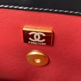 Designer Best Quality Calfskin & Gold-Tone Metal White Mini Flap AS2615 Bag