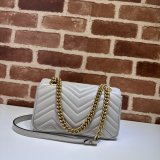 Grey GG Marmont 446744 Mini Matelassé Gucci Best Quality Bag