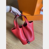 Hermes Best Quality Picotin Mm Clemens Fitting Red Bag