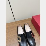 Roger Vivier Viv Best Quality Rangers Buckle-embellished Loafers Shoes