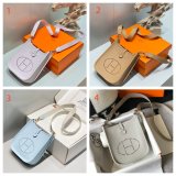 Best Hermes Mini 17CM Evelyne Bag Togo Leather
