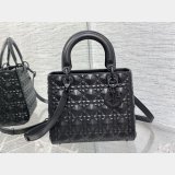 Christian Lady Dior 24cm AAA+ Best Quality Top Quality Black Bag