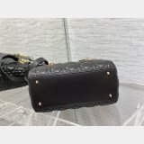 Perfect Quality Best Quality Lady Dior 24cm Dolabuy Black Handbag