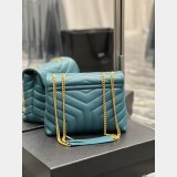 High Quality Designer Loulou Best Quality Saint Laurent Handbags Green Wholesale