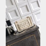 2026 CC Tweed FLAP BAG Beige