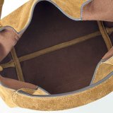 Gucci Softbit Medium Top Handle Brown Velvet 837467 Bag