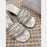 Best Quality Designer Dior Dway One-word embroidered slippers Shoes Online