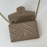 Perfect Gucci Best Quality 474575 GG Marmont Super Chain Wallets High Bag