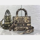 Wholesale Leather Lady Dior 24cm Best Quality Shoulder Handbag