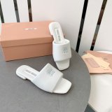 Perfect MiuMiu Bread Slippers Summer Best Quality Sandals