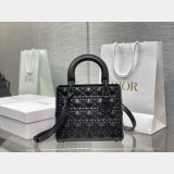 Christian Lady Dior 24cm AAA+ Best Quality Top Quality Black Bag