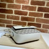 Gucci Best Quality Horsebit 1955 Small Brown or White Leather Shoulder 645454 Bag