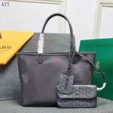 Best Quality Goyard Classic Chevron St. Louis PM Totes Dark grey Bags