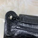 Saint Laurent Best Quality Narrow Tie Lamé Silk 577124 Woven Square