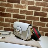 White Best Quality Gucci Horsebit 1955 mini 658574 bag