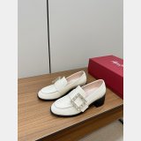 Roger Vivier Viv Best Quality Rangers Buckle-embellished Loafers Shoes
