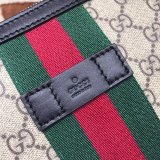 Top Quality Gucci Web GG Supreme Flat Messenger Best Quality 471454 Bag