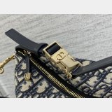 Dior Oblique Jacquard Best Quality 3103 Diortravel Nomad Pouch Blue
