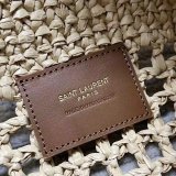 Top Quality YSL I CARE 698651 raffia weaving shopping bag