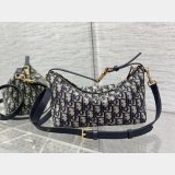 Dior Oblique Jacquard Best Quality 3103 Diortravel Nomad Pouch Blue