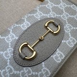 Gucci Best Quality 621892 Horsebit 1955 wallet with chain Top Quality GG Supreme