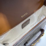 Gucci Beige Best Quality Horsebit 1955 mini aaa bag